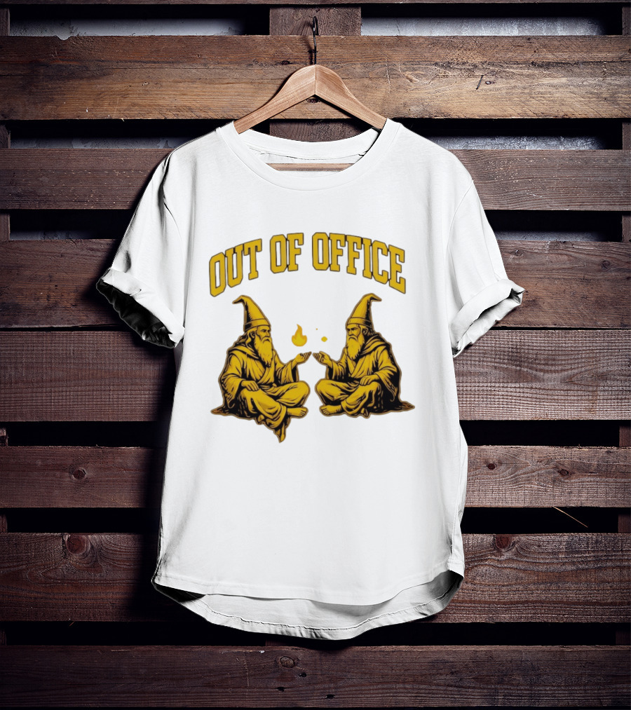 Out Of Office Wizards Magical Sorcery Wizardry Duo T-Shirt