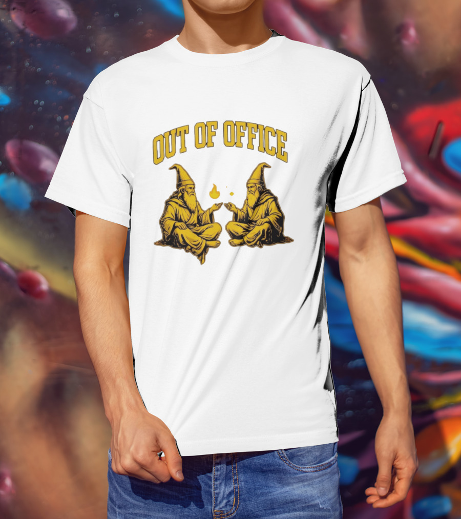 Out Of Office Wizards Magical Sorcery Wizardry Duo T-Shirt