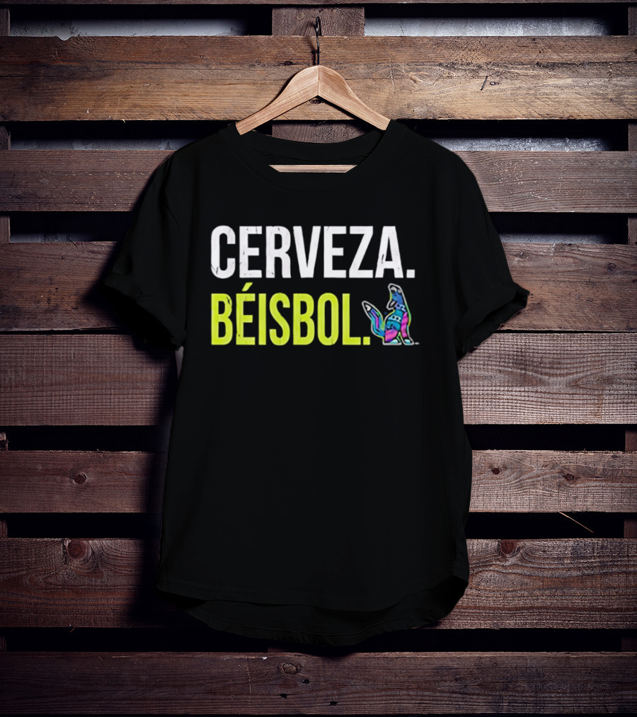 Cerveza Beisbol Vibrant Dog T-Shirt