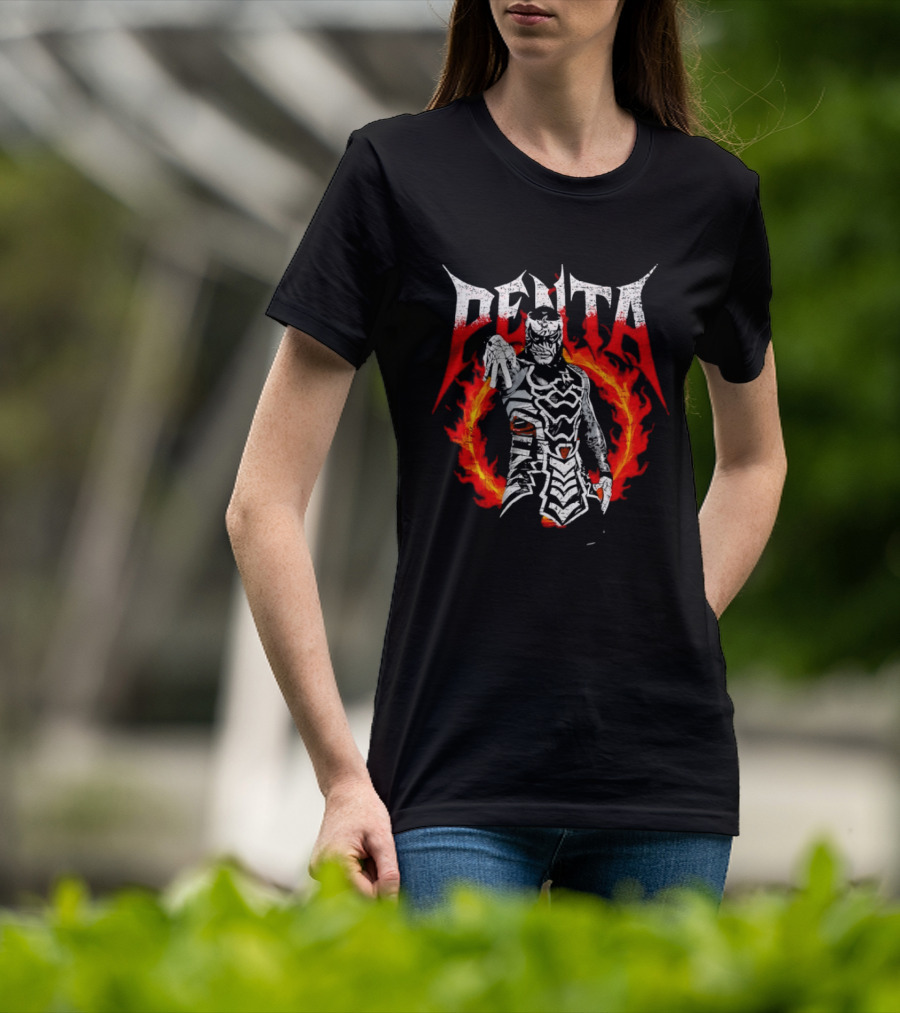 Penta Flame Warrior WWE Pose T-Shirt