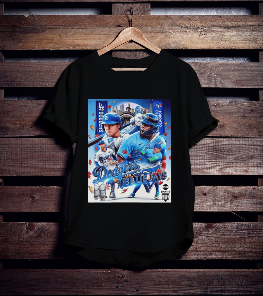 Los Angeles Dodgers Vs Toronto Blue Jays 2023 MLB TNT Sports U Walk Off Cityscape Baseball Event T-Shirt
