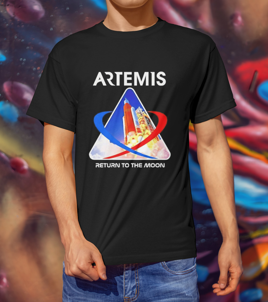 NASA Artemis Return To The Moon Enthusiast Launch Exploration T-Shirt