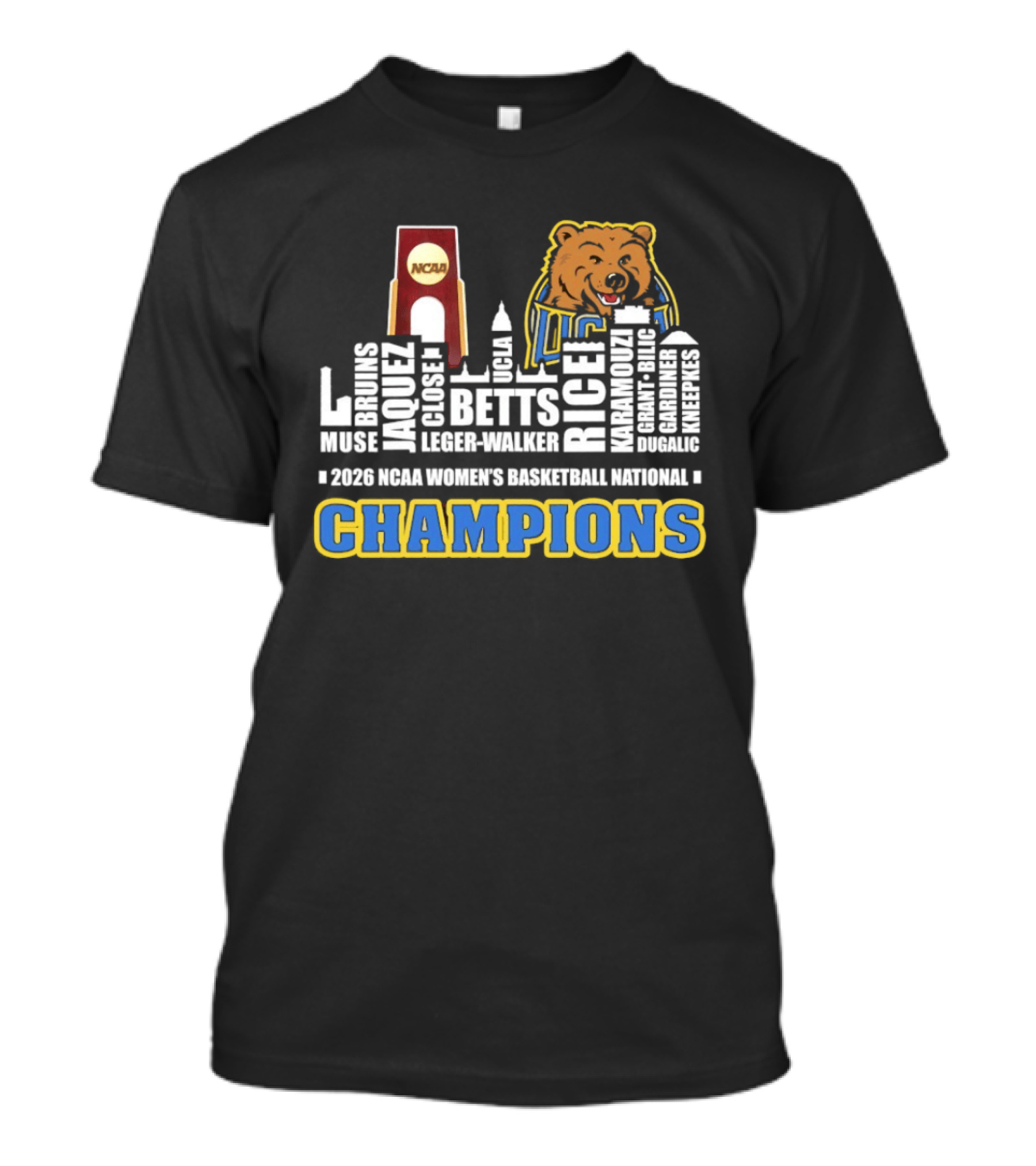 UCLA Bruins Skyline City Champions 2026 NCAA Women's Basketball National T-Shirt