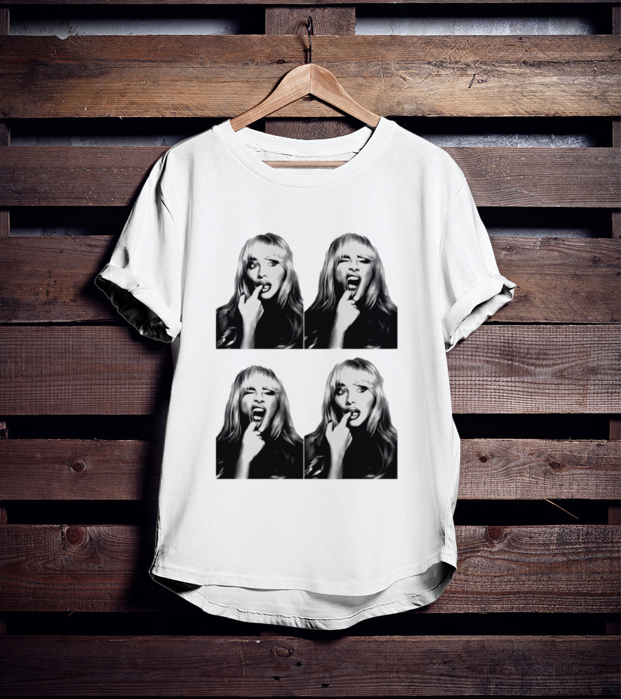 Sabrina Carpenter Photobooth Black And White Expressions T-Shirt