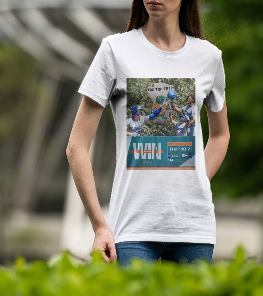 Florida Gators Win Series Over Georgia Bulldogs Feed The Trees 8 2 13 7 T-Shirt