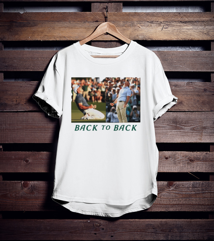 Rory McIlroy Golf The Masters Back To Back Celebration Photo T-Shirt