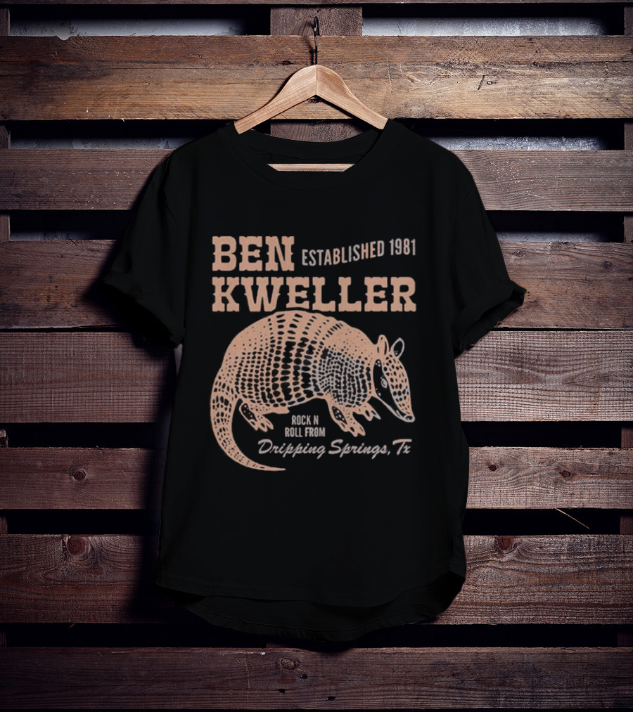 Ben Kweller Established 1981 Rock And Roll From Dripping Springs TX Armadillo 2026 T-Shirt