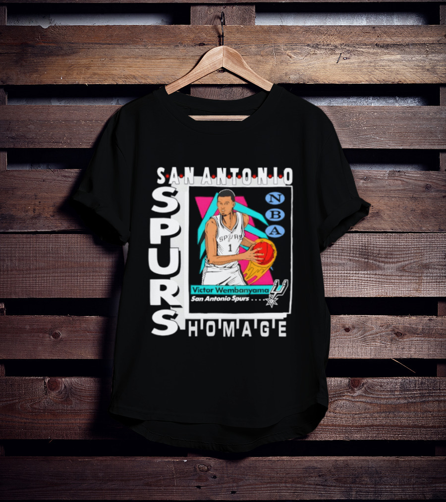 Victor Wembanyama San Antonio Spurs Homage Topps Trading Card Tri Blend T-Shirt