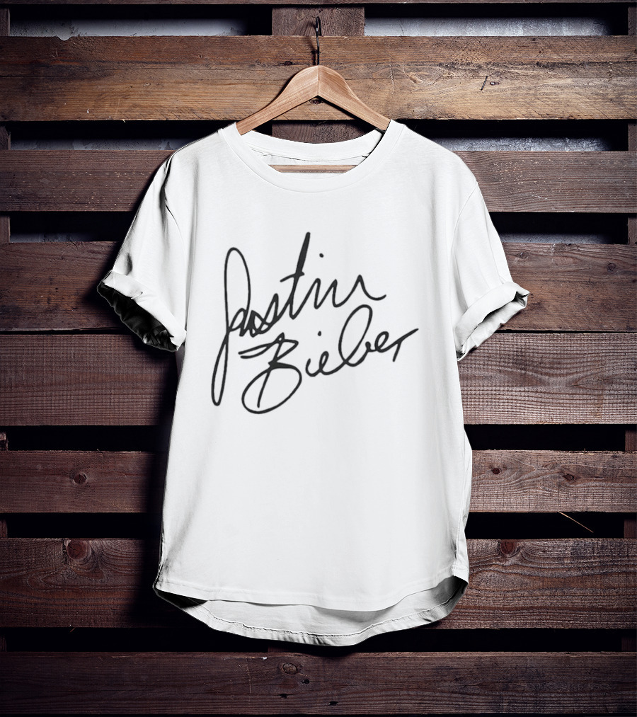 Billie Eilish Justin Bieber Signature Collaboration T-Shirt