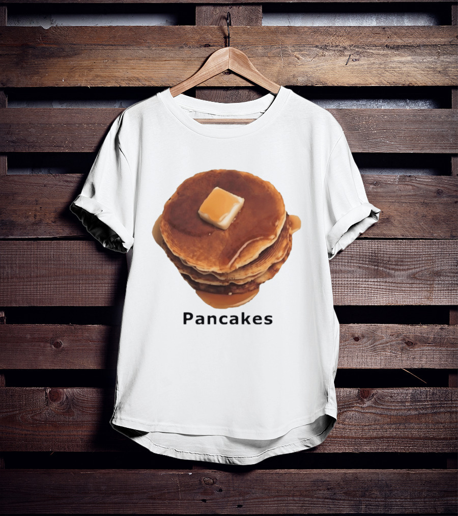 Pancakes Syrup Stack With Butter Topping T-Shirt