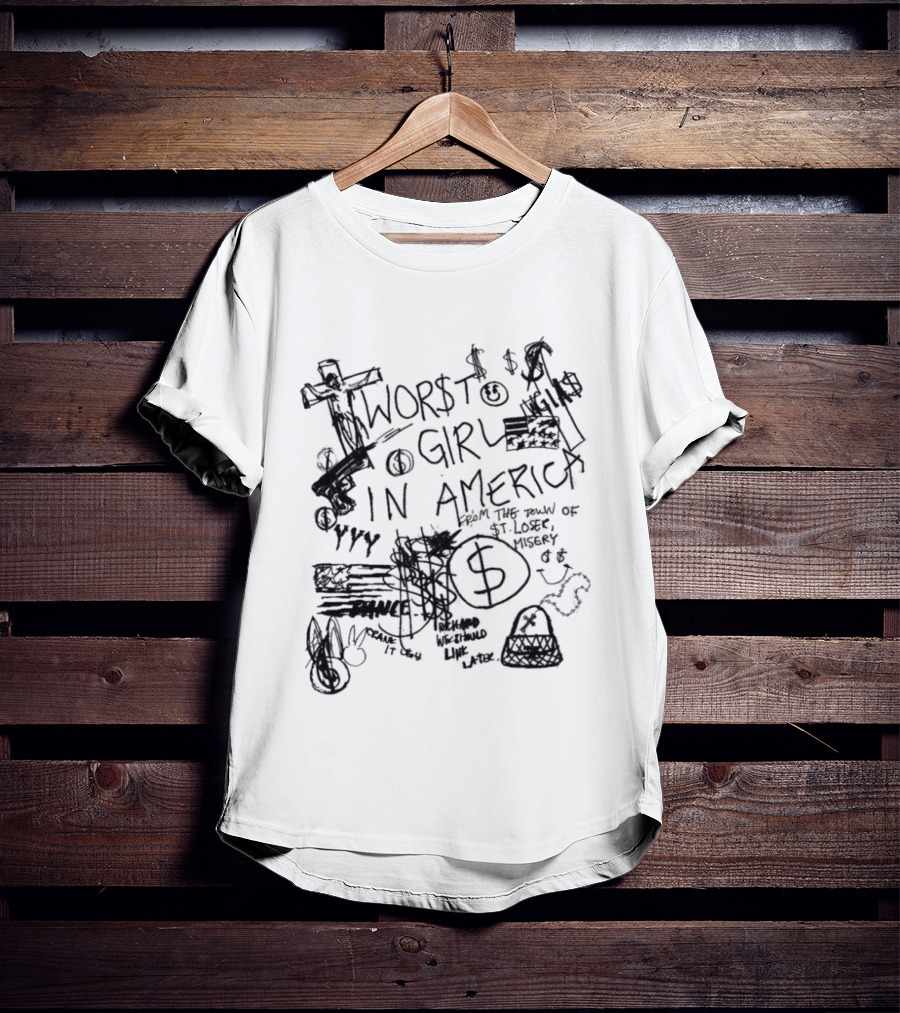 Sharpie 2026 Worst Girl In America Sketch T-Shirt
