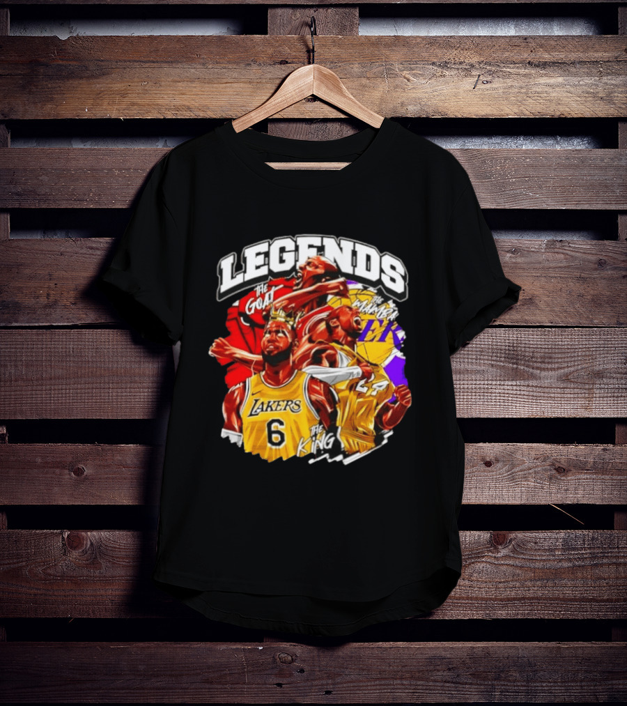 Legends The Goat Mamba King Lakers 24 6 T-Shirt