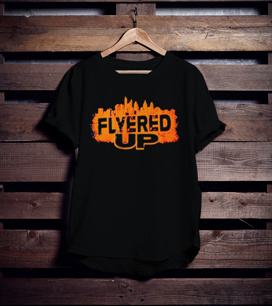 Philadelphia Flyers Flyered Up Skyline Orange Cityscape T-Shirt