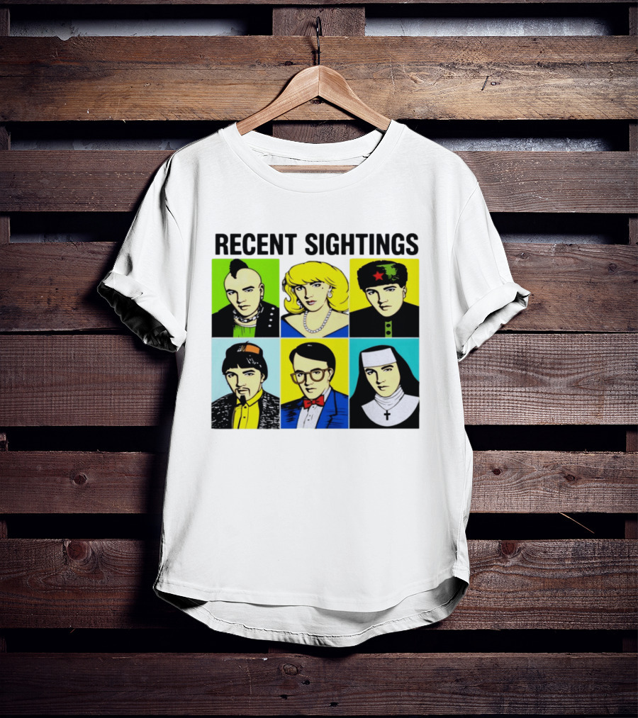 Recent Sightings Pop Art Icon Portraits T-Shirt