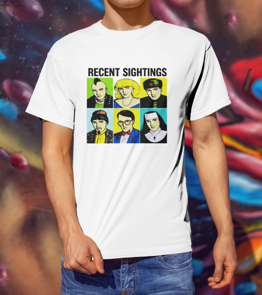 Recent Sightings Pop Art Icon Portraits T-Shirt