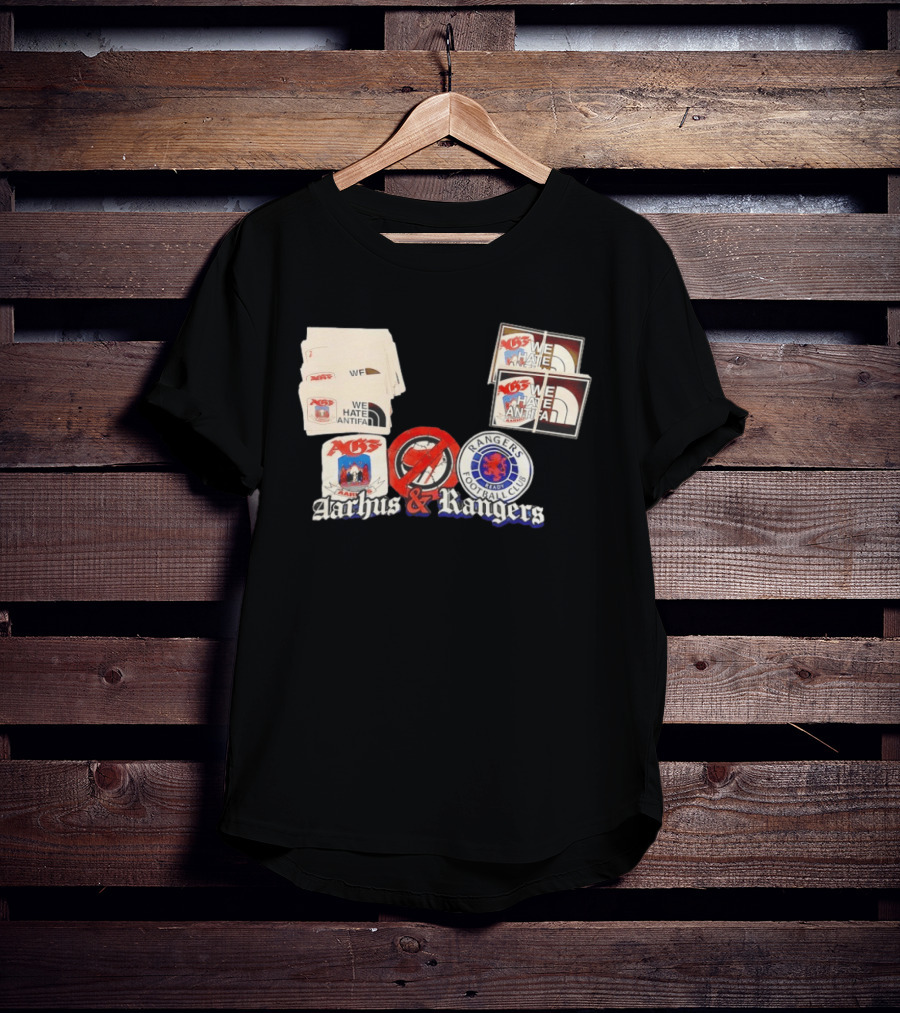 Rangers Football Club Aarhus Gymnastikforening We Hate Antifa T-Shirt