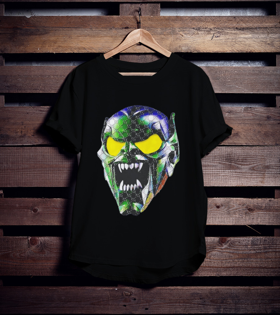 Spider Man Green Goblin Fierce Face With Distinct Texture T-Shirt