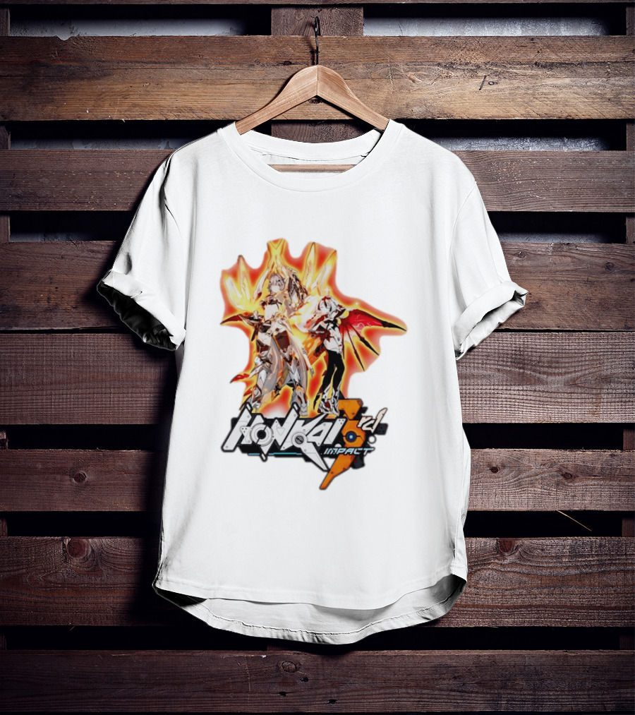 Honkai Impact 3rd HoYoverse Flame Armor Characters T-Shirt