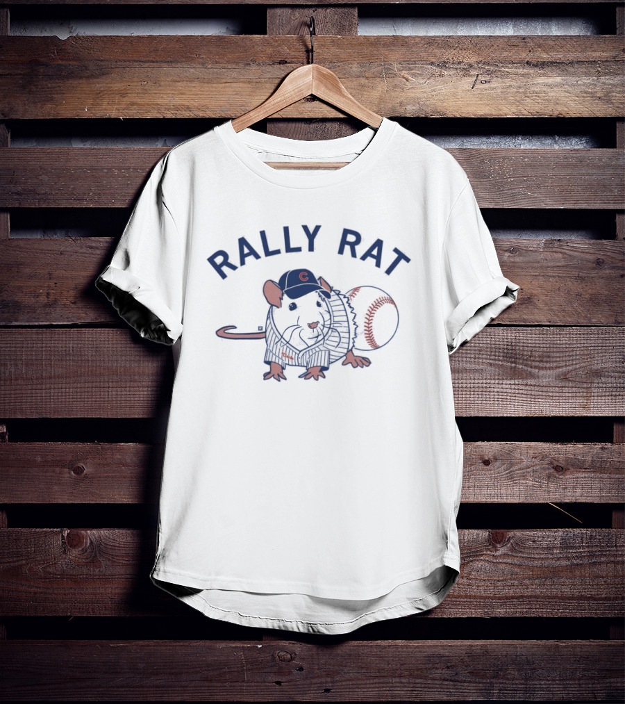 Rally Rat Baseball Fan With Cap T-Shirt