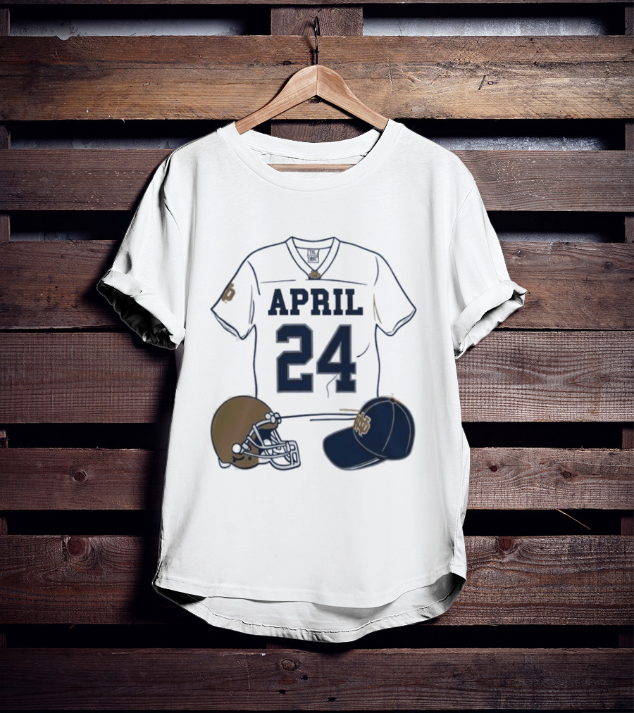 Notre Dame April 24 Football Jersey 2026 T-Shirt