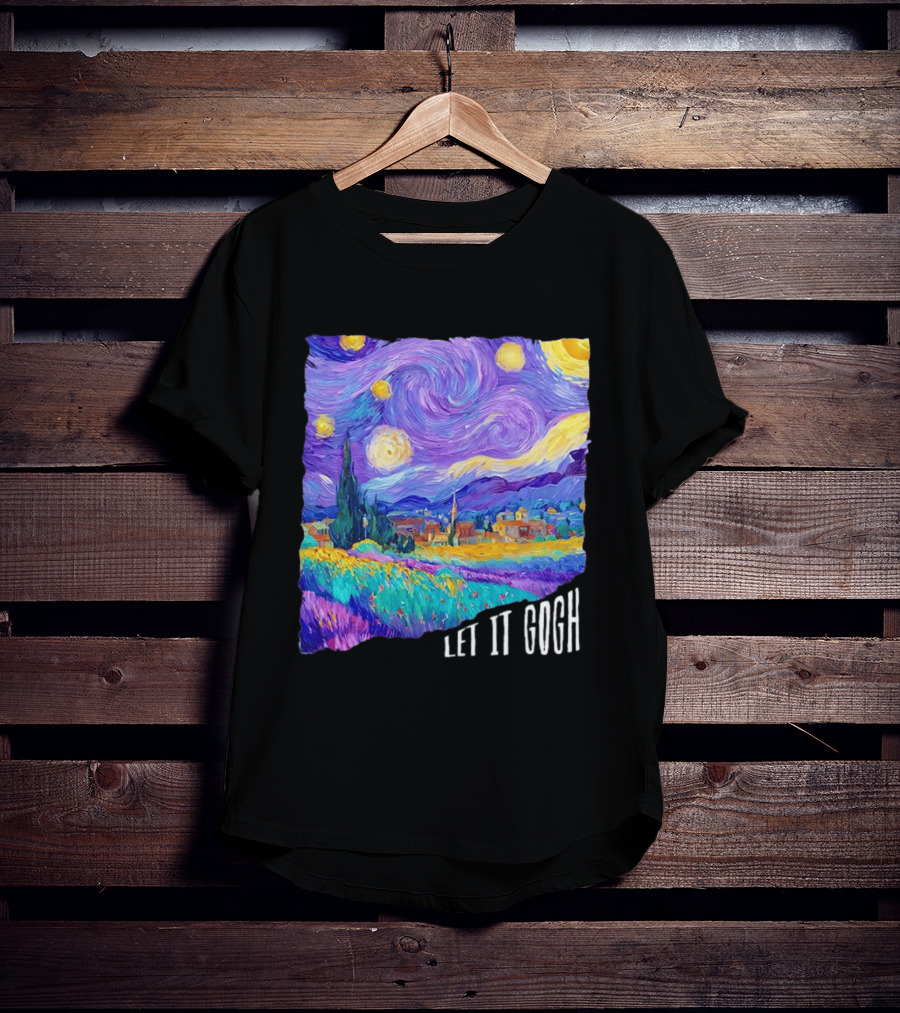 Let It Gogh Starry Night Van Gogh T-Shirt