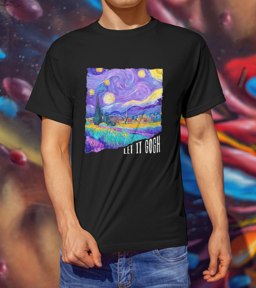 Let It Gogh Starry Night Van Gogh T-Shirt