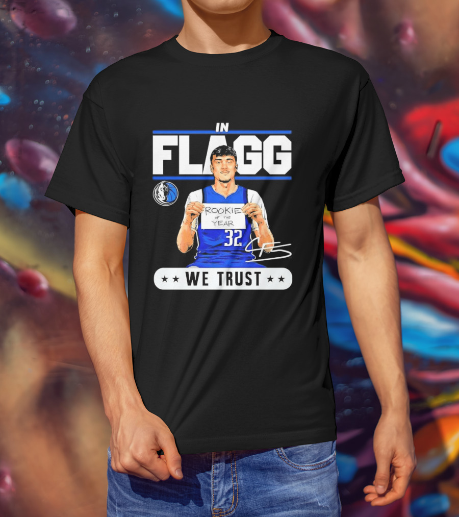 Cooper Flagg Dallas Mavericks Rookie In Flagg We Trust Basketball 32 T-Shirt