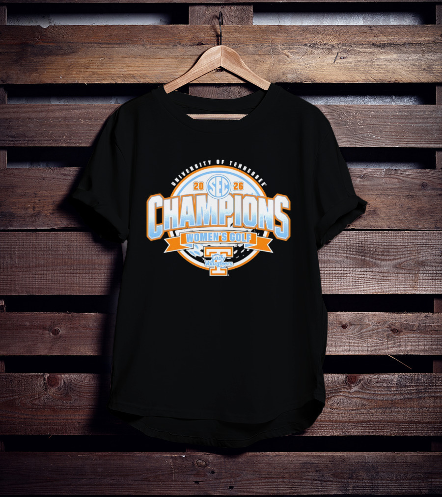 University Of Tennessee SEC 2026 Champions Women's Golf Lady Volunteers T-Shirt