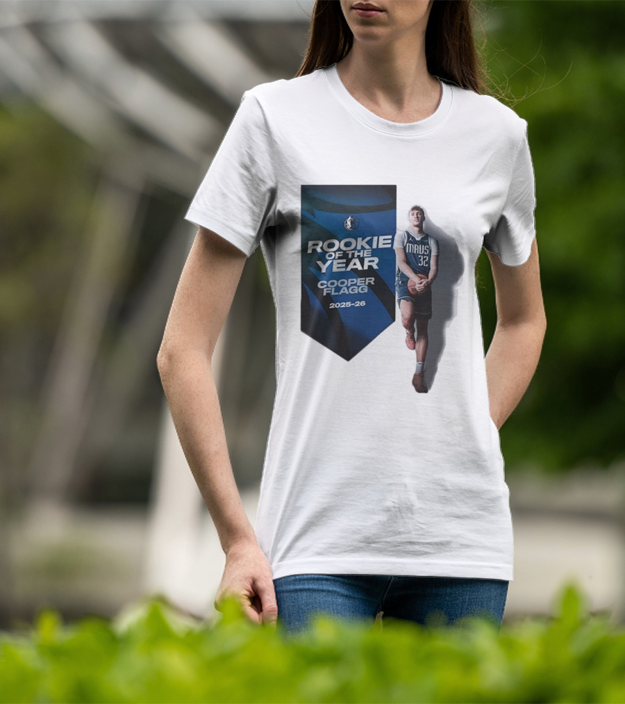 Rookie Of The Year Cooper Flagg 2025 26 Dallas Mavericks Mavs 32 T-Shirt