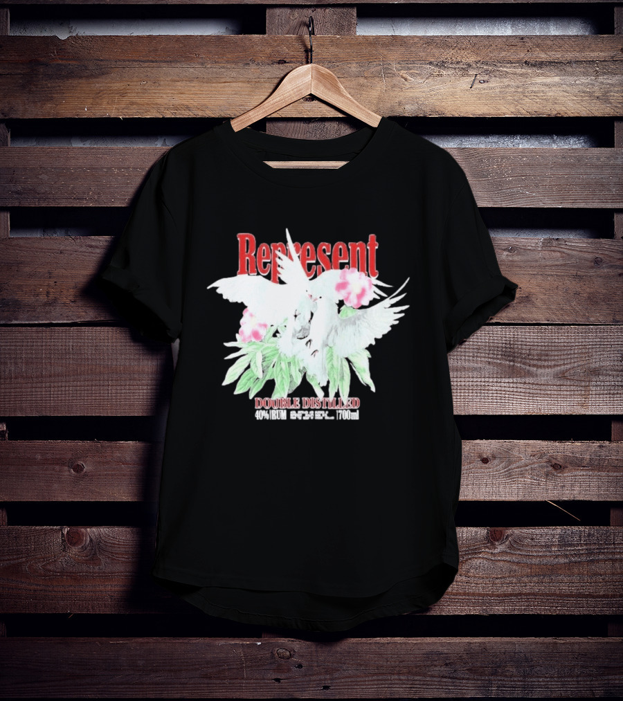 Represent Double Distilled Dove And Floral Elements Cade Cavalli T-Shirt