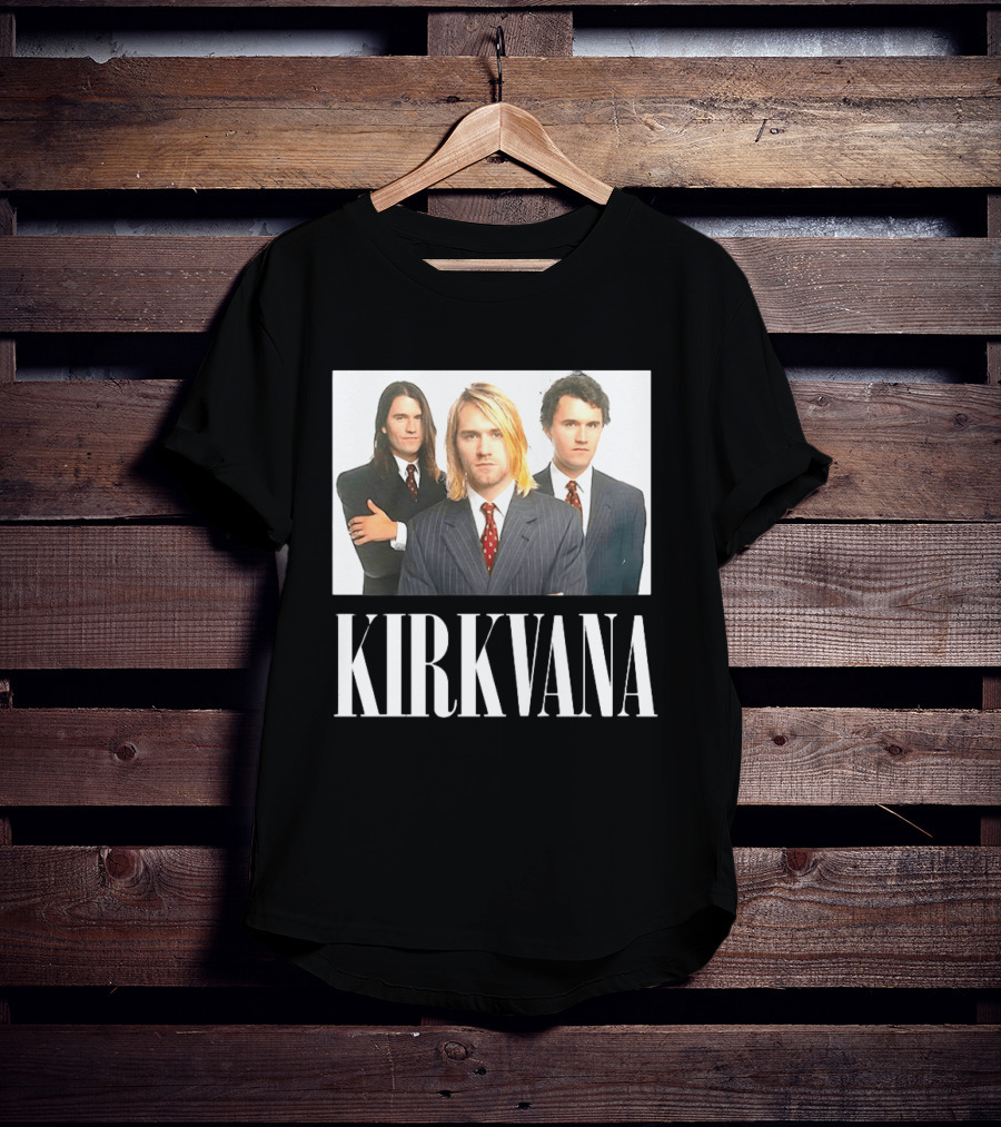 Kirkvana Nirvana Album Covers Suits Band Members T-Shirt