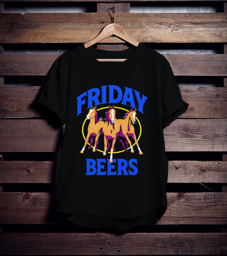 Friday Beers Three Derby Horse Racing Party T-Shirt