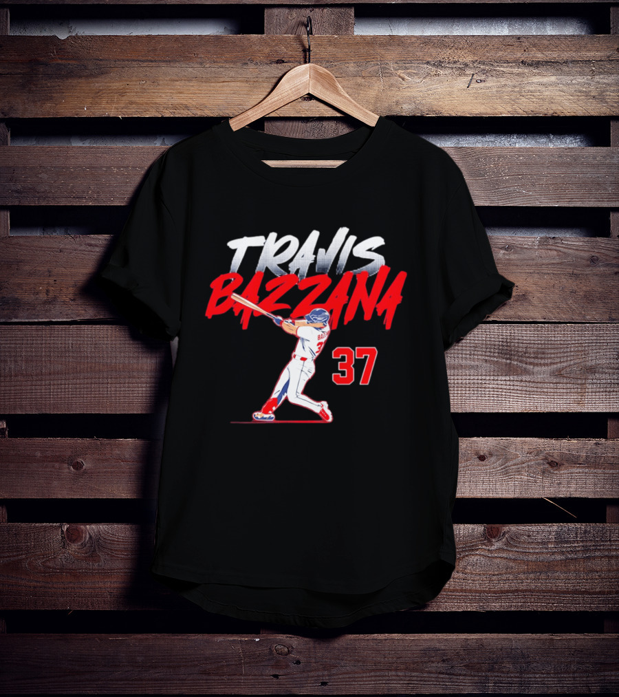 Travis Bazzana 37 Baseball Swing Cleveland Guardians Slugger T-Shirt