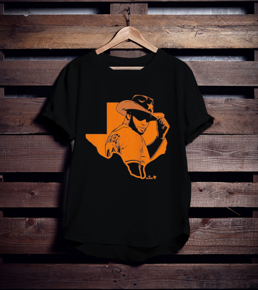 Yordan Alvarez Texas Cowboy Silhouette Hat T-Shirt