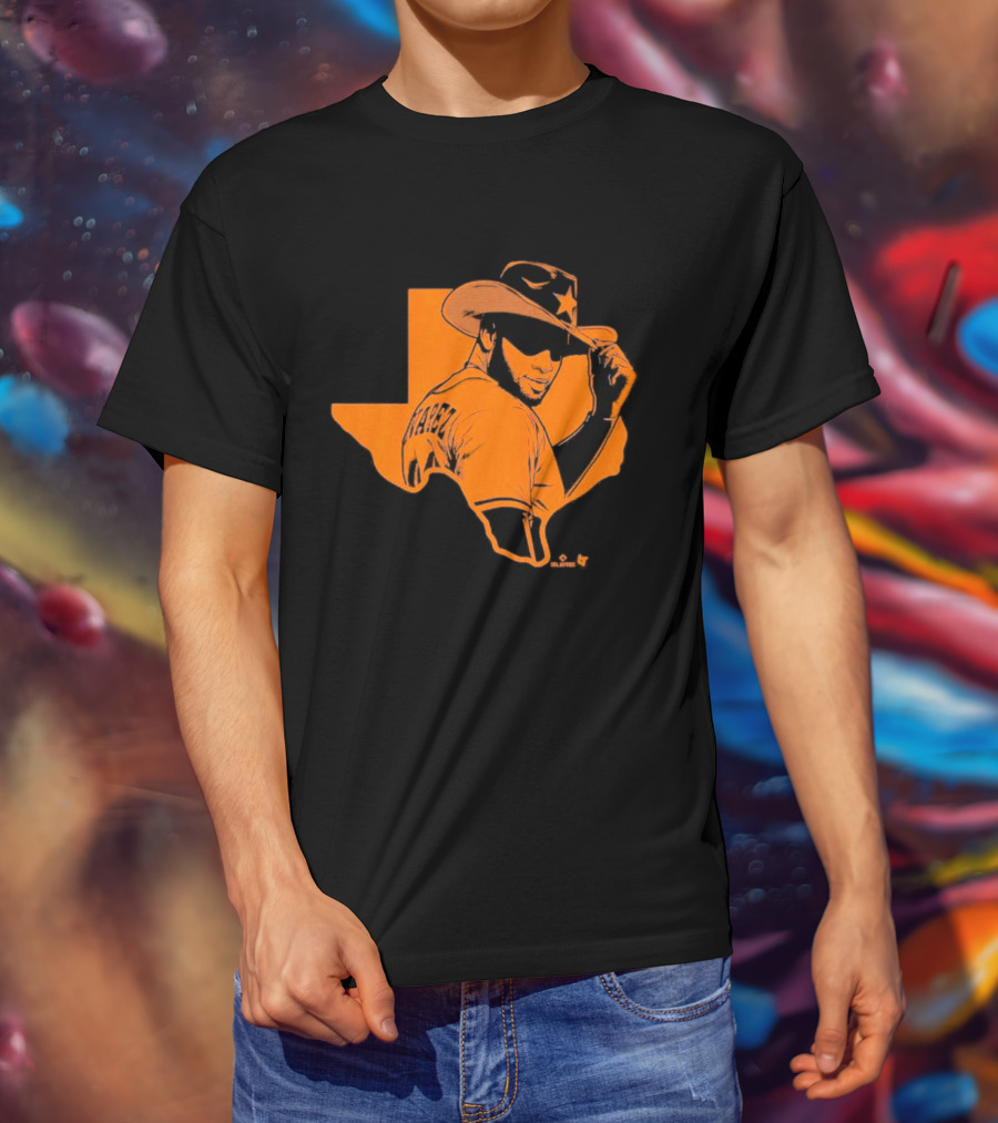 Yordan Alvarez Texas Cowboy Silhouette Hat T-Shirt