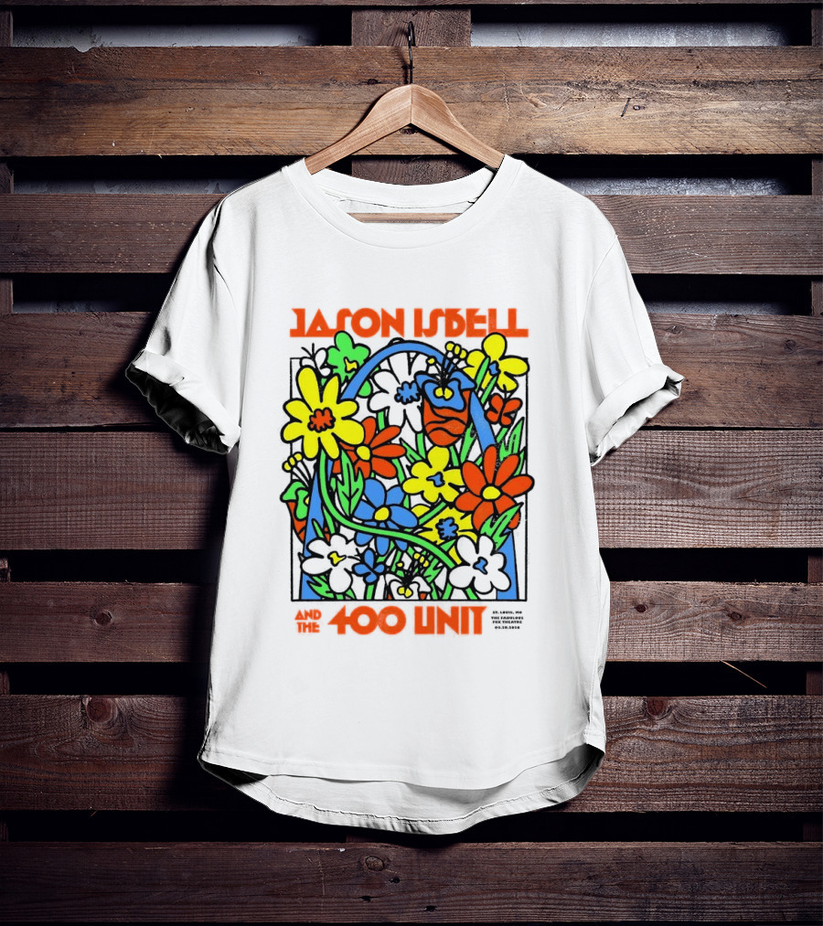 Jason Isbell The 400 Unit St. Louis Fabulous Fox Theatre April 29 2026 Flower Arch T-Shirt