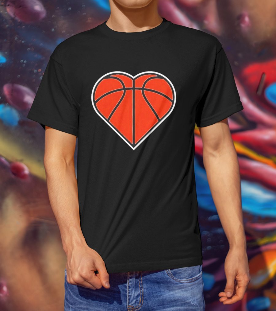 New York Knicks Basketball Heart T-Shirt