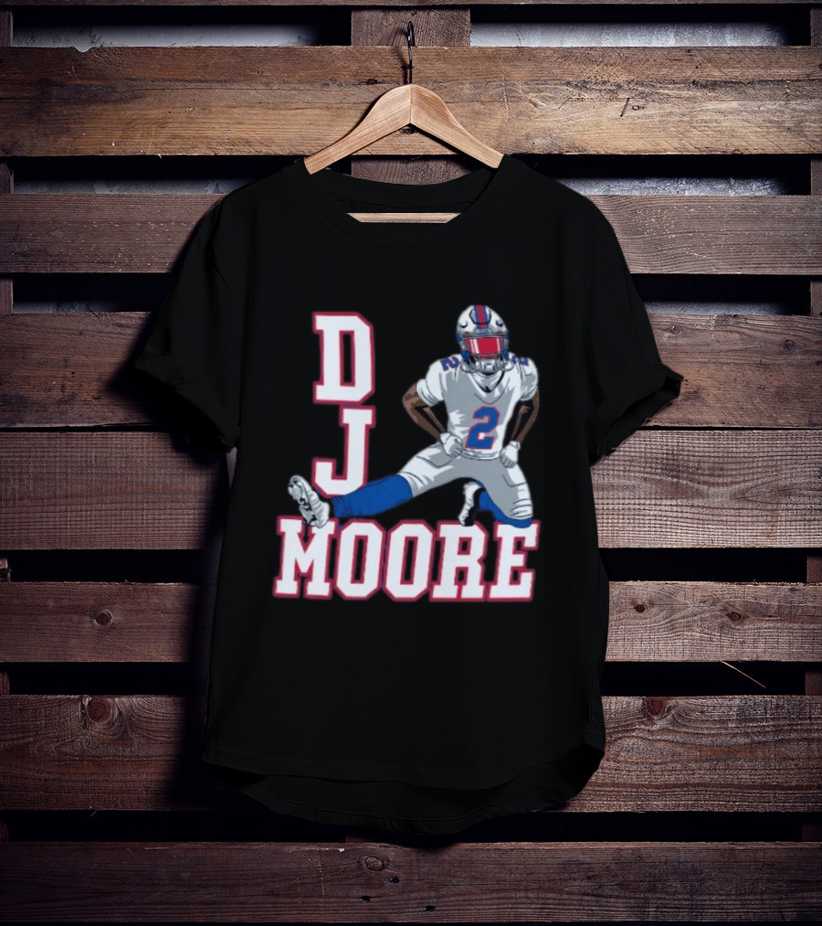 DJ Moore Buffalo Football Jersey Number 2 Athletic Pose T-Shirt