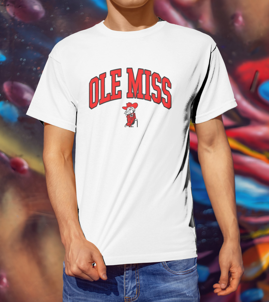 Ole Miss Rebels Colonel Reb Arch T-Shirt
