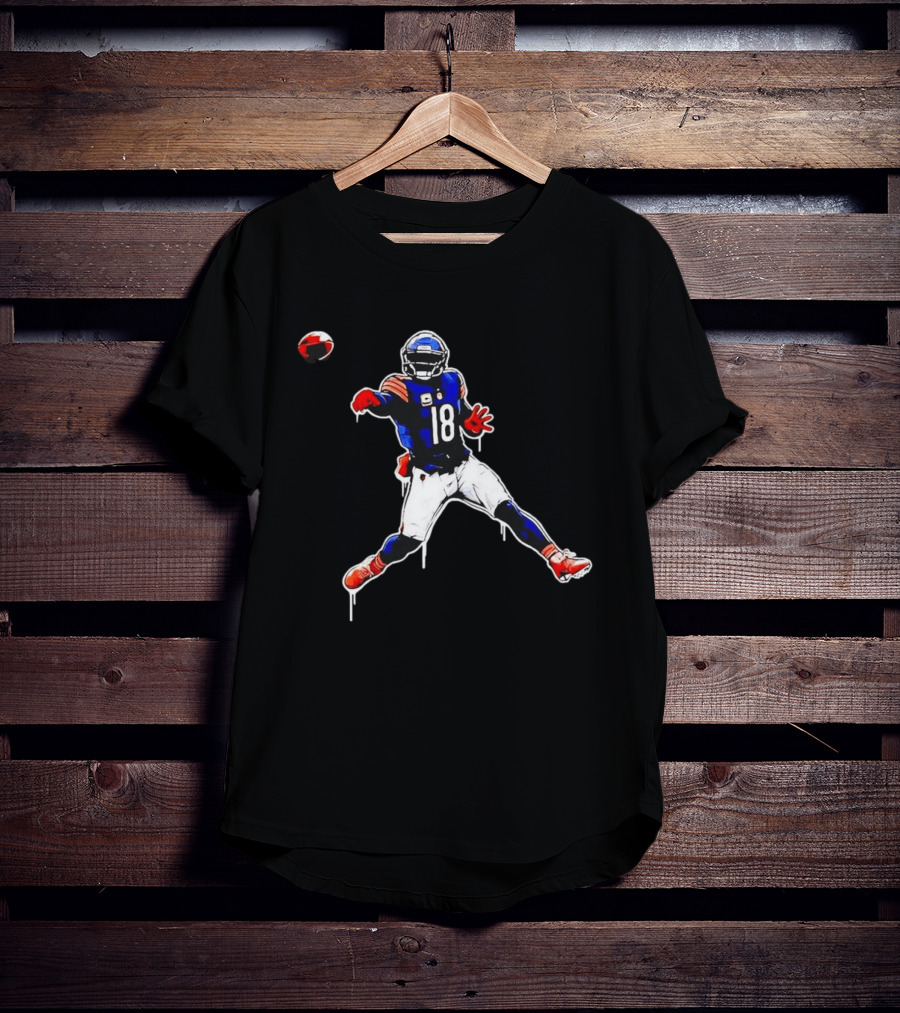 Caleb Williams Just Throw It 18 Chicago Bears Football T-Shirt