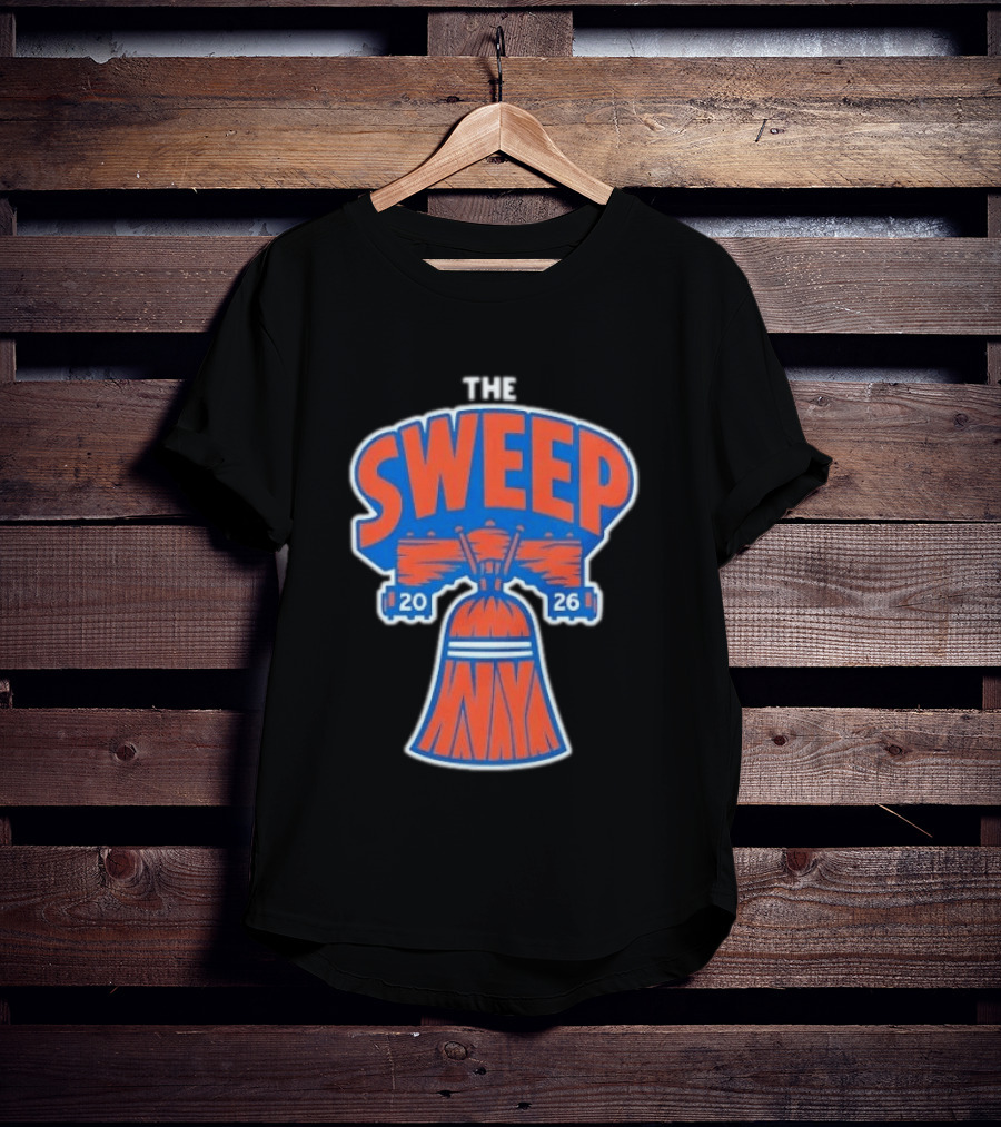 New York Knicks The Sweep 2026 Liberty Bell Motif T-Shirt