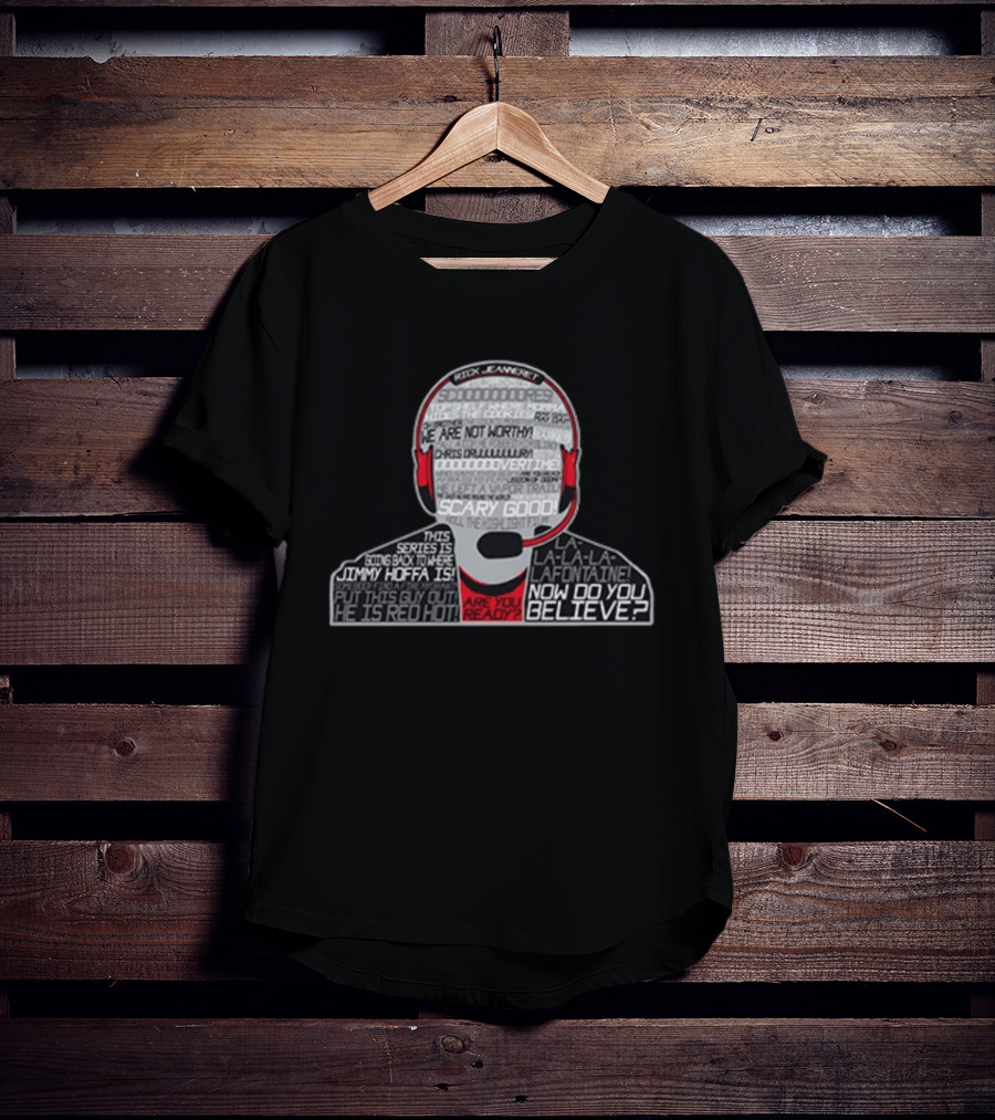 Rick Jeanneret Scary Good Are You Ready La La La LaFontaine Buffalo Hockey T-Shirt