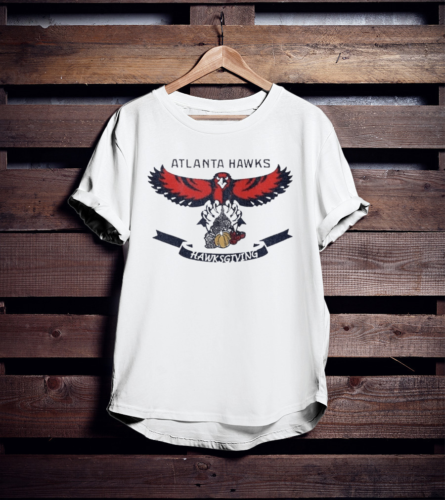 Atlanta Hawks Hawksgiving Thanksgiving Basketball Celebration T-Shirt