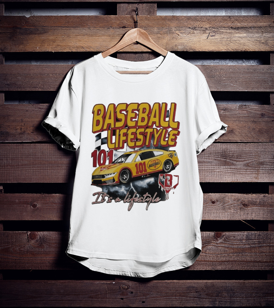 Baseball Lifestyle 101 Racing Car It's A Lifestyle 43RPM T-Shirt