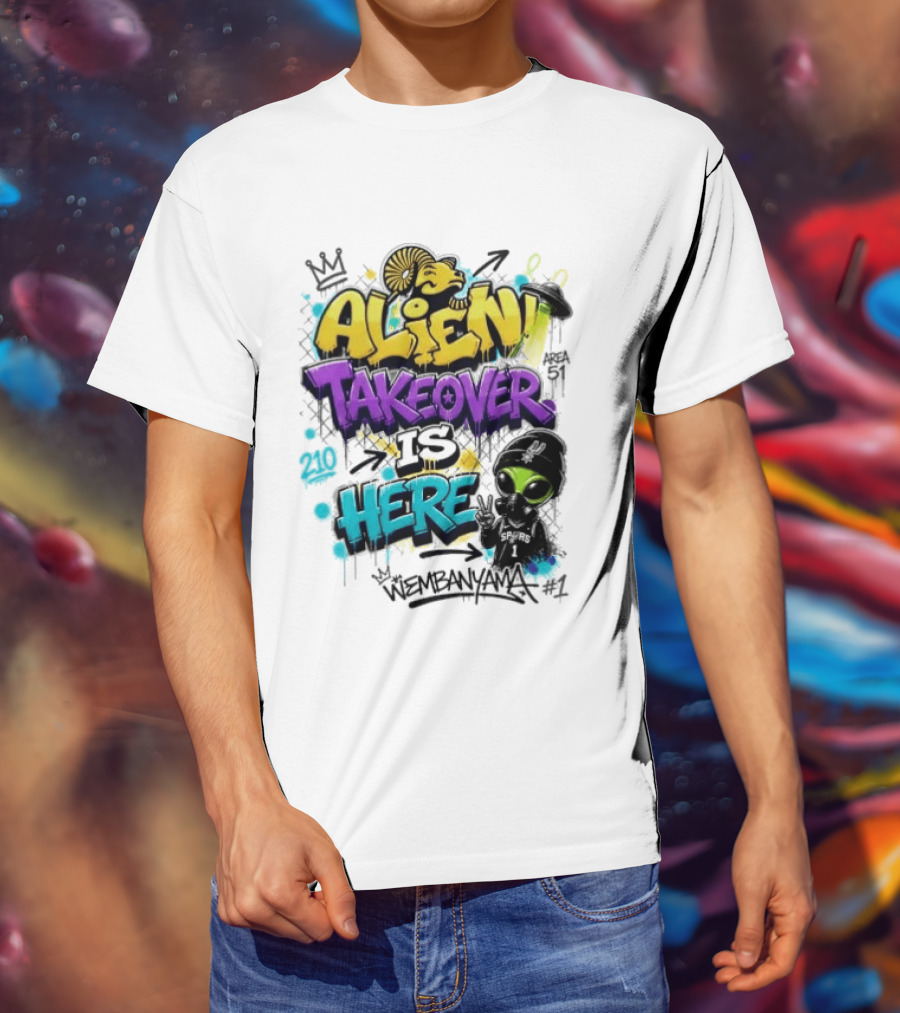 Alien Takeover Is Here Wembanyama T-Shirt