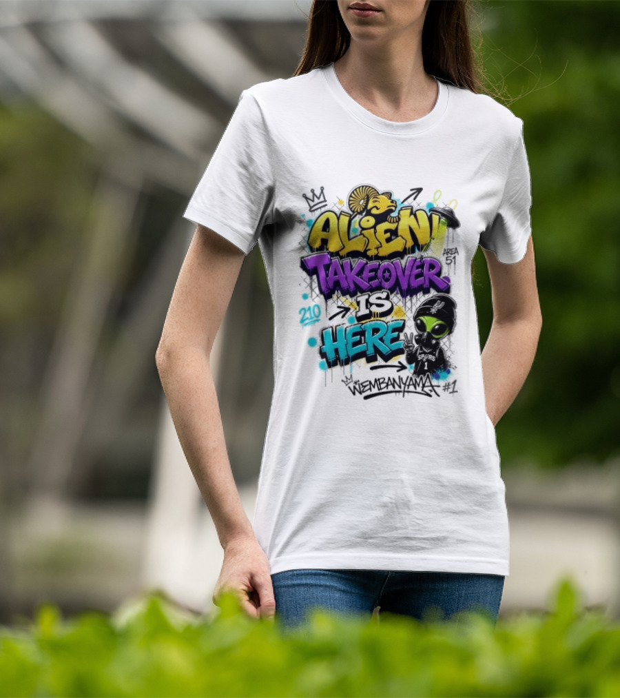Alien Takeover Is Here Wembanyama T-Shirt