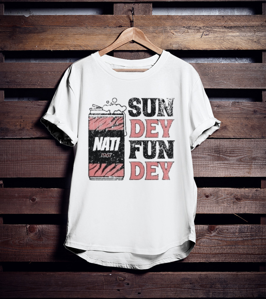 Nati Sunday Funday Cincinnati Bengals Tiger Stripes Football Fan Gear T-Shirt