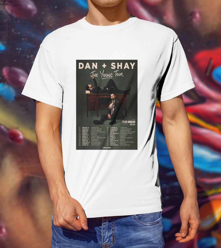 Dan Shay The Young Tour 2026 Tyler Hubbard Josh Ross Live Nation T-Shirt