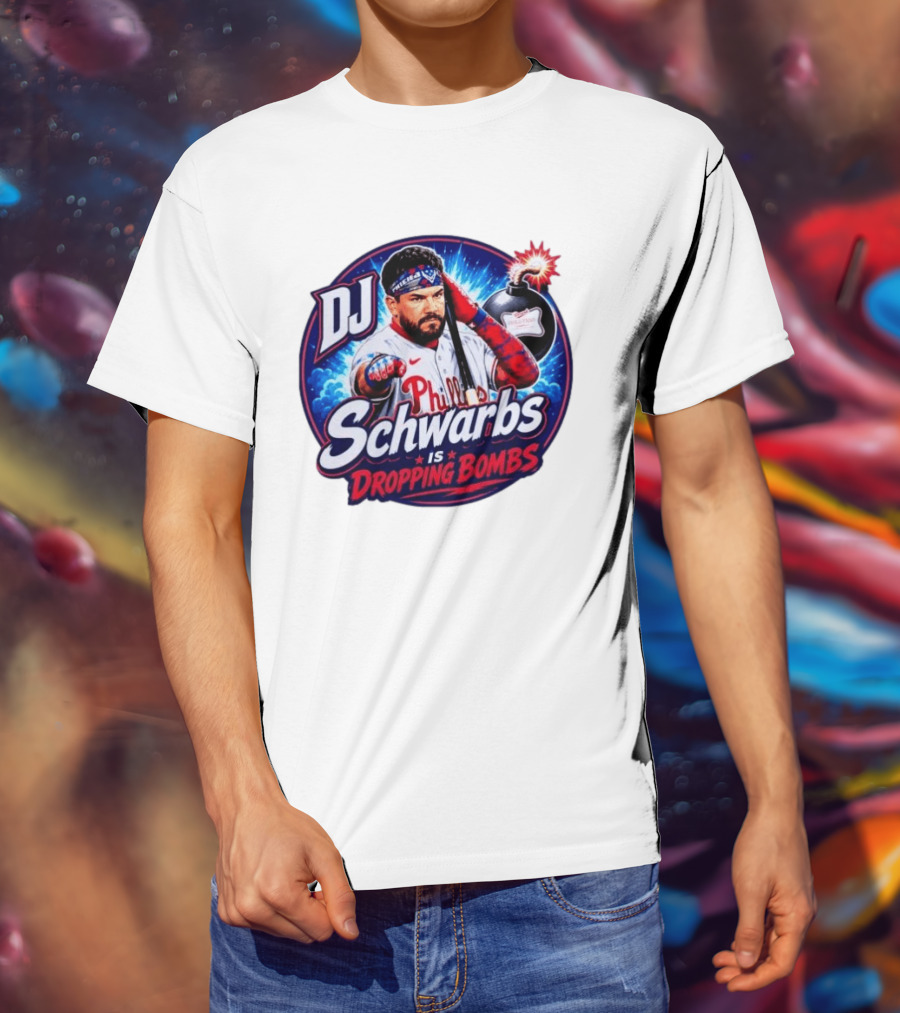 DJ Schwarbs Phillies Dropping Bombs T-Shirt
