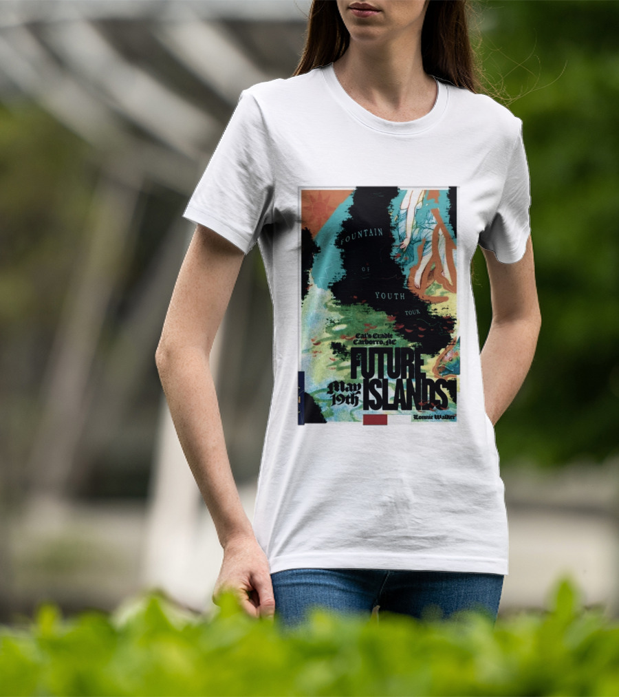 May 19 2026 Future Islands At Cat's Cradle Carrboro NC Fountain Of Youth Tour T-Shirt